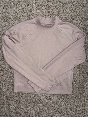 Mock Neck Sweater - Light Mauve